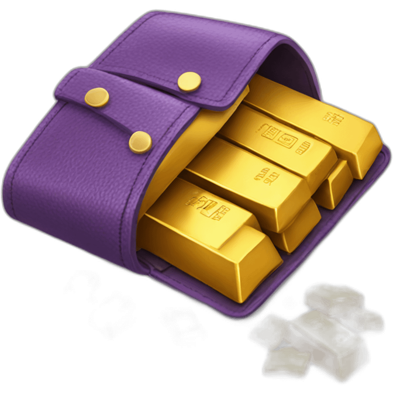 gold bars in wallet emoji