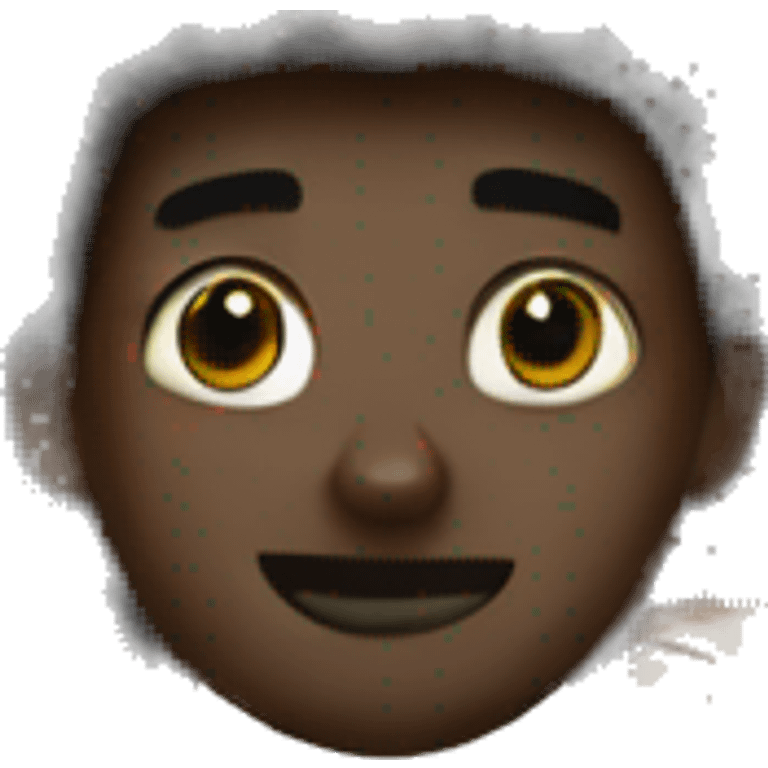 Black guy with afro emoji