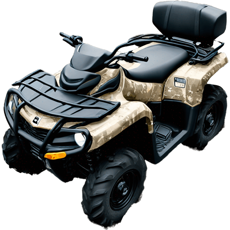 Canam outlander atv 500 camo  with mud emoji