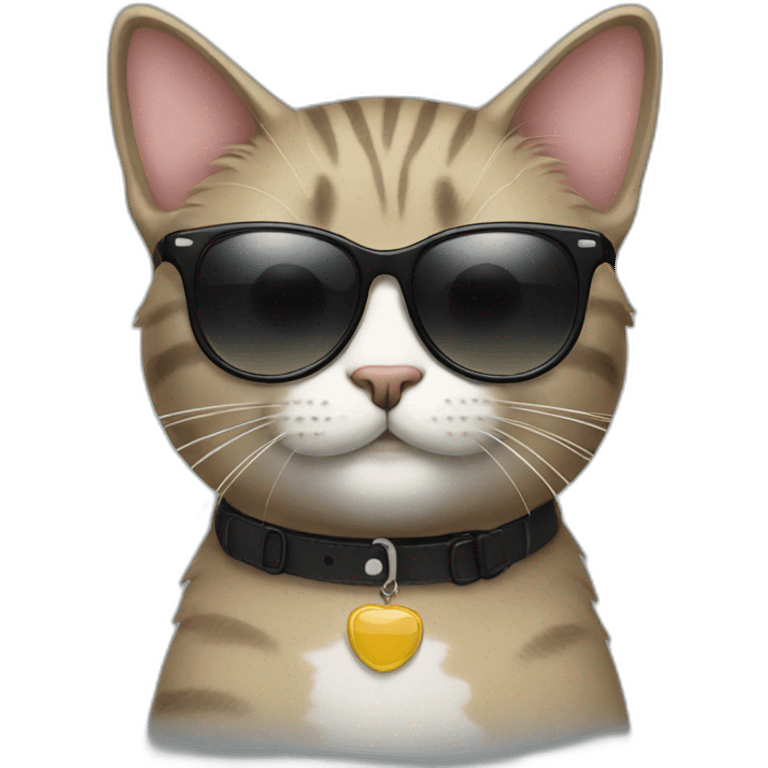 Cat with sunglasses emoji