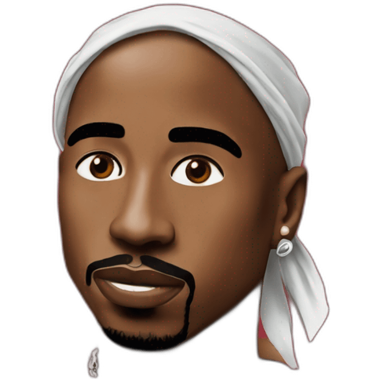 2pac bandana emoji