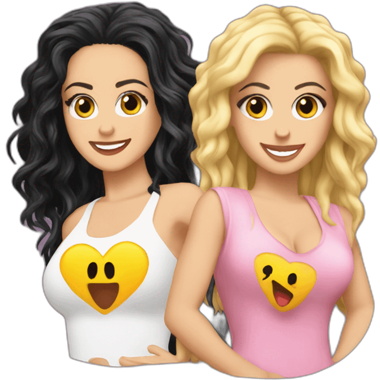 Shakira and katy perry emoji