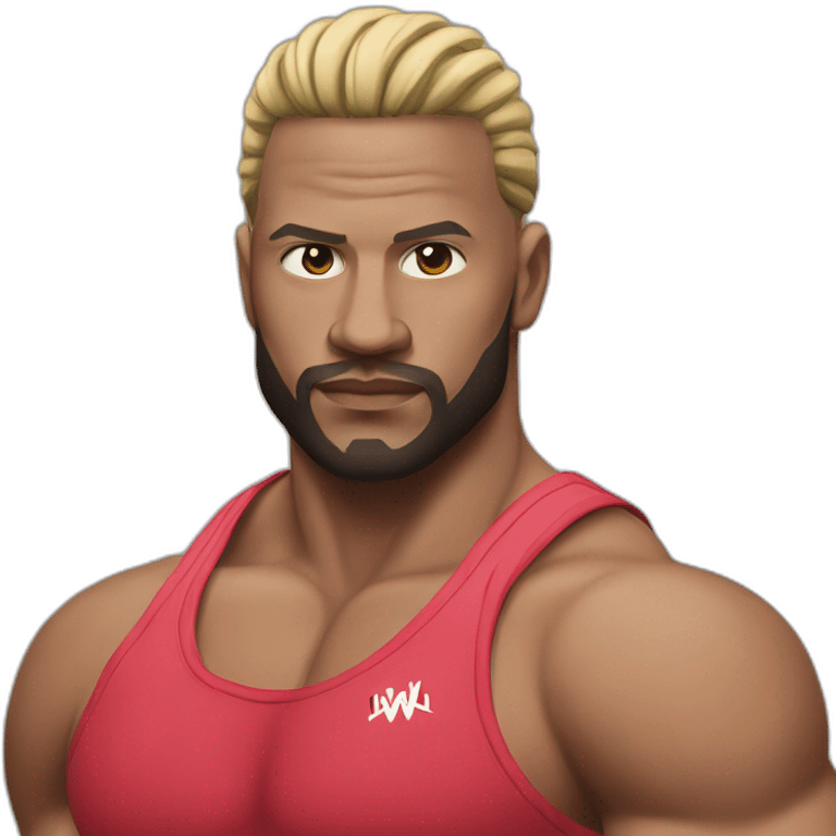 Hyper realistic wwe superstar Omos emoji