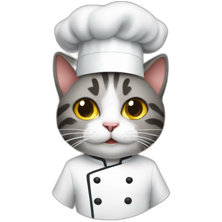 Cat chef with є emoji