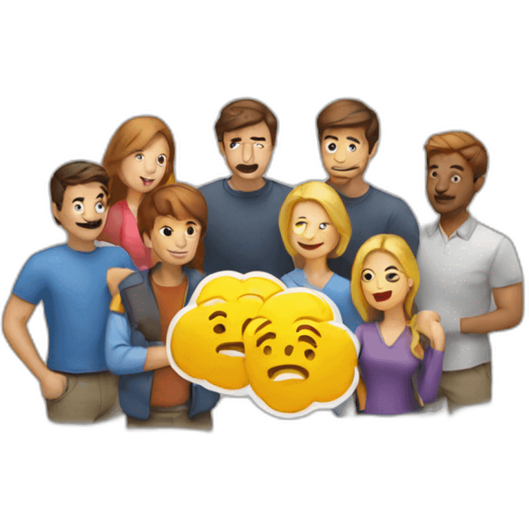 brainstorming group emoji