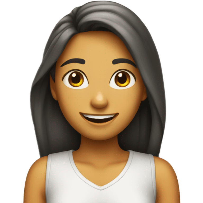 Una chica riendo  emoji