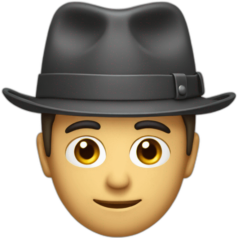 man hat cog emoji