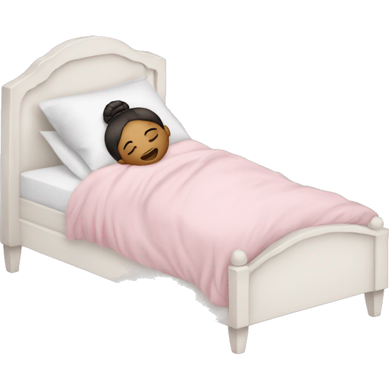 ballerina sleeping in bed emoji