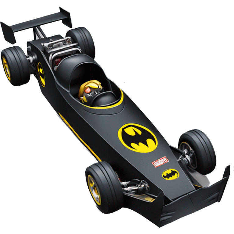 Radio Controlled Batman’s favorite, shaped like a top fuel Dragster with exposed suspension  emoji