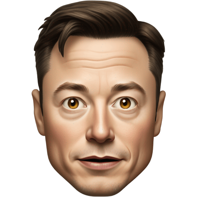 photorealistic elon musk emoji