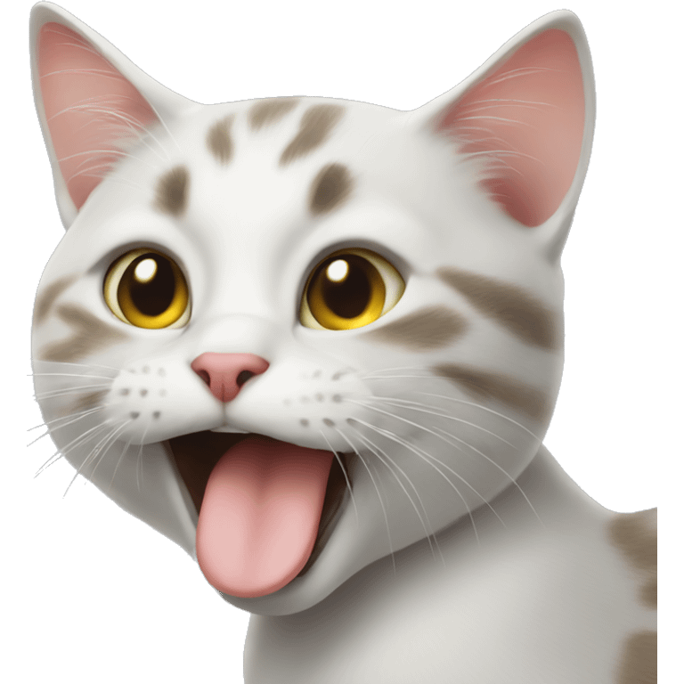 cat licking paw emoji