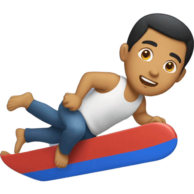 Filipino man sliding  emoji