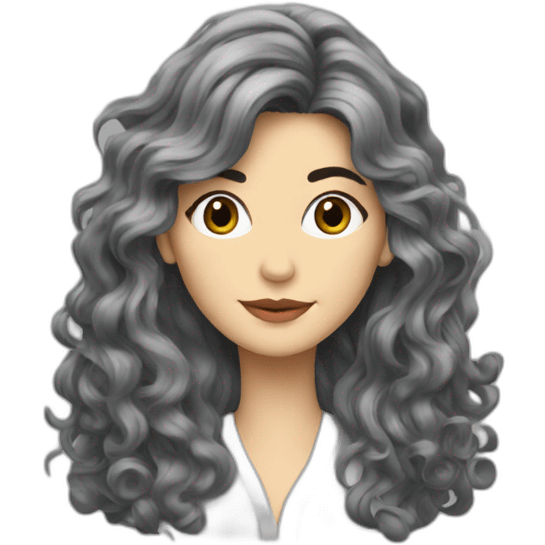 Audrey tautou grey long hair emoji