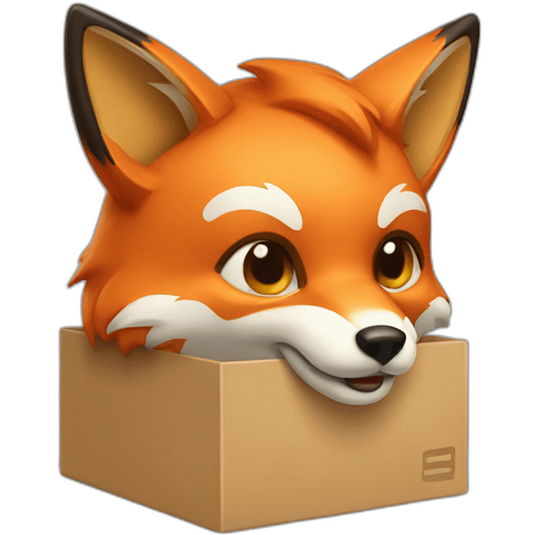 Fox box  emoji