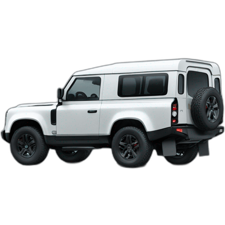 the new landrover defender black emoji