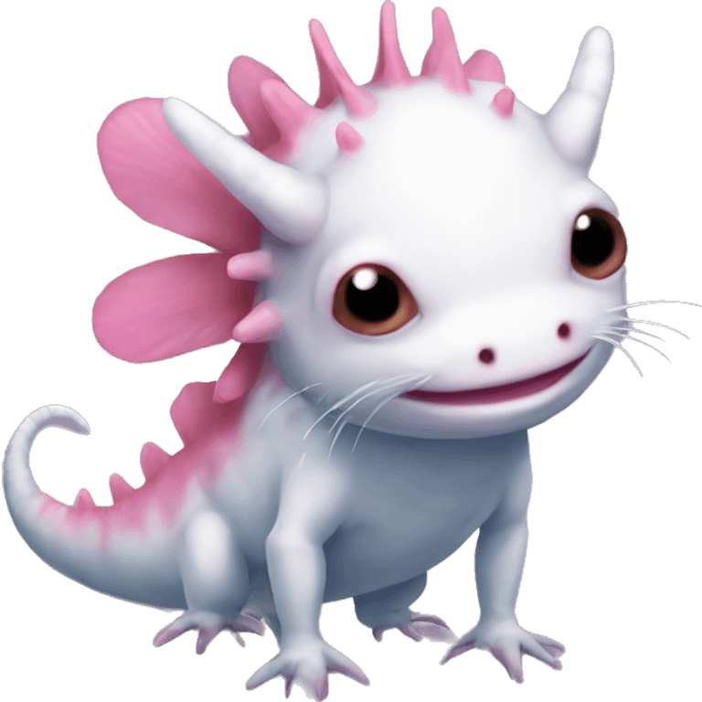 Axolotl furry anthropomorphic full body emoji