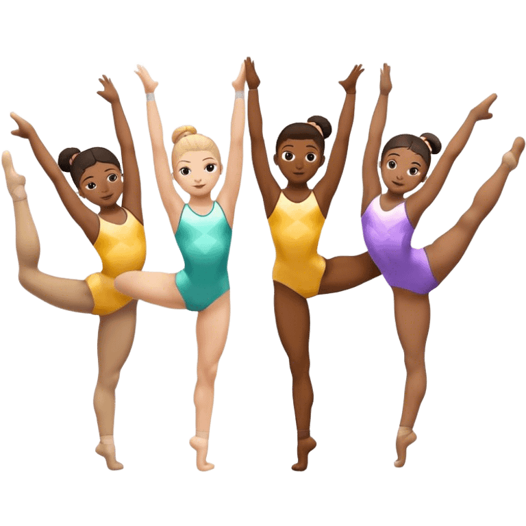 Gymnasts  emoji