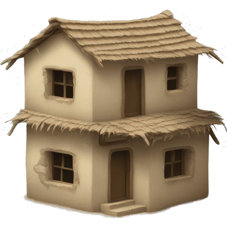 photorealistic poor Arabian house emoji