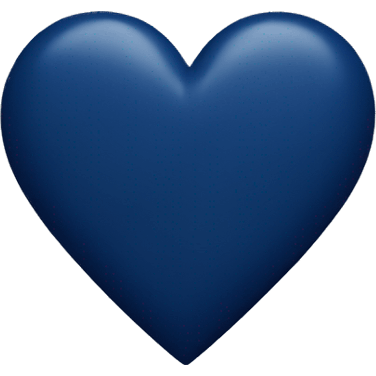 Navy blue heart  emoji