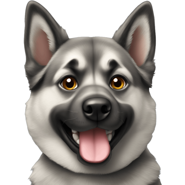 norwegian elkhound dog emoji