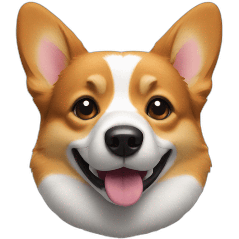 corgi dog head emoji