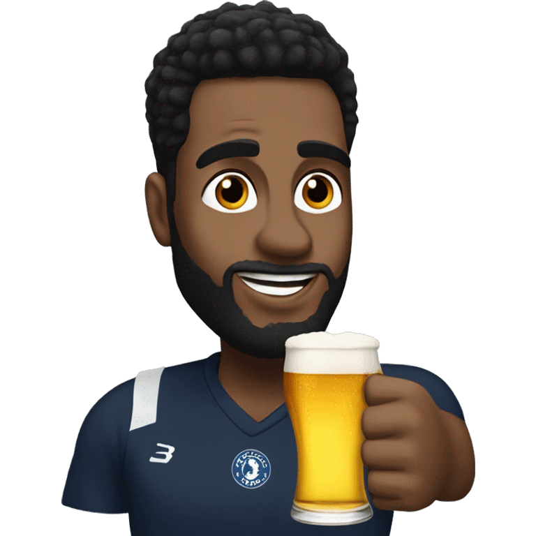 Danny rose with a beer emoji