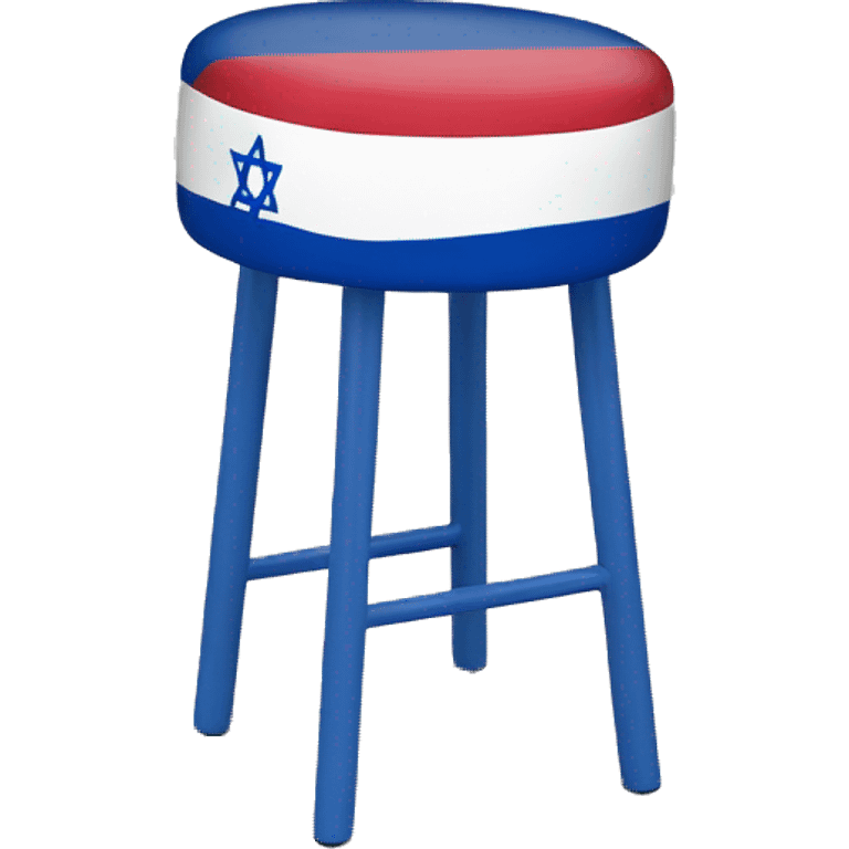 Israel flag stool  emoji