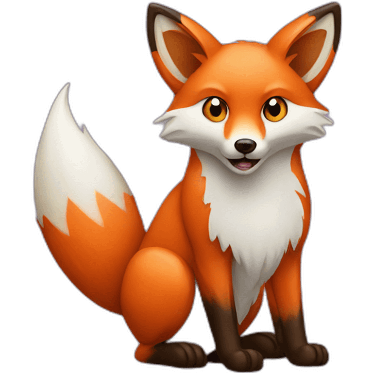 fox and virus emoji