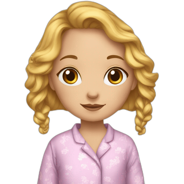 pyjama fille belle emoji