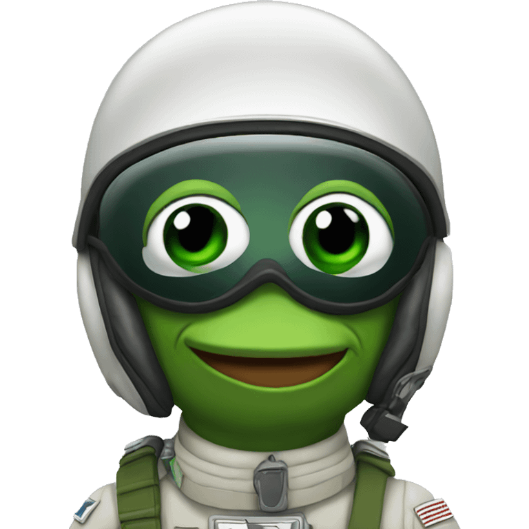 pepe as jet pilot emoji