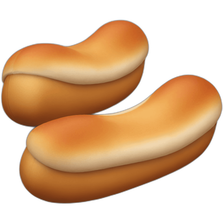 Dutch clogs made of hotdogs emoji