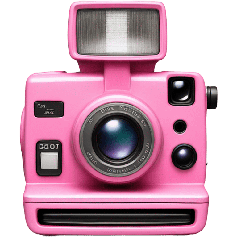 Pink Polaroid camera emoji