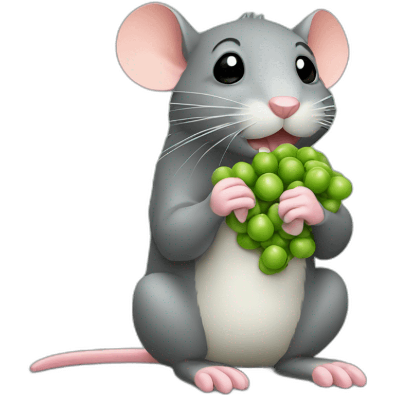 Rat eating peas  emoji