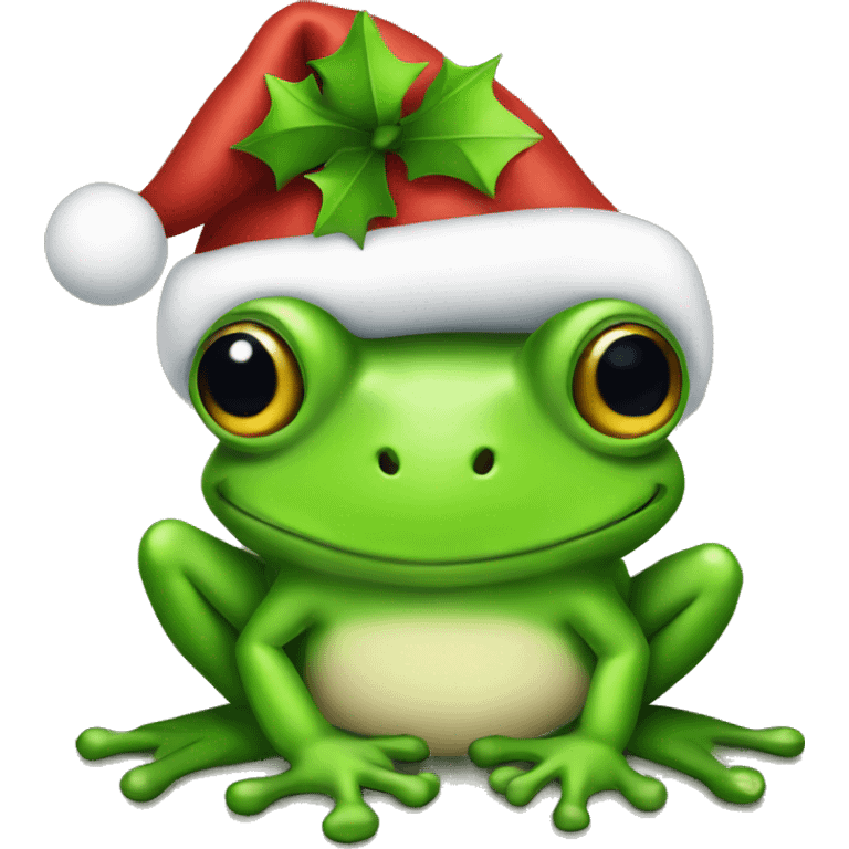 Christmas frog  emoji