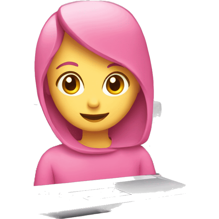 Laptop rosa emoji