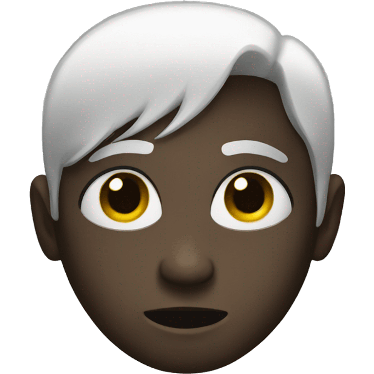 black eyed person emoji