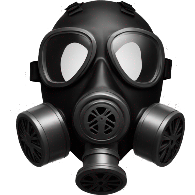 Gas mask Black emoji