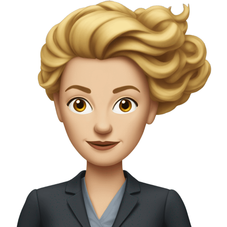 super realistic Danish Prime Minister Mette Frederiksen emoji