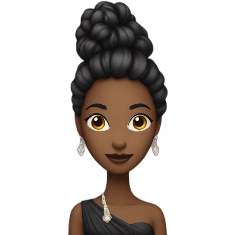 femme noire elegante emoji