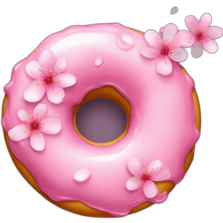 cherryblossom choco donut pink emoji