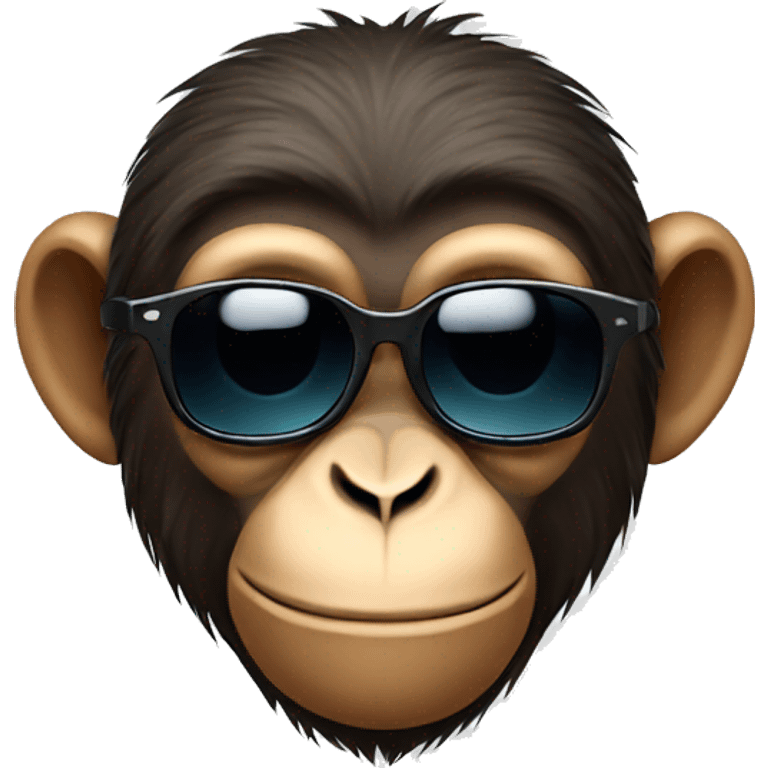 Monkey with sunglasses emoji