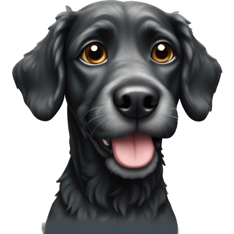 black doodle dog emoji