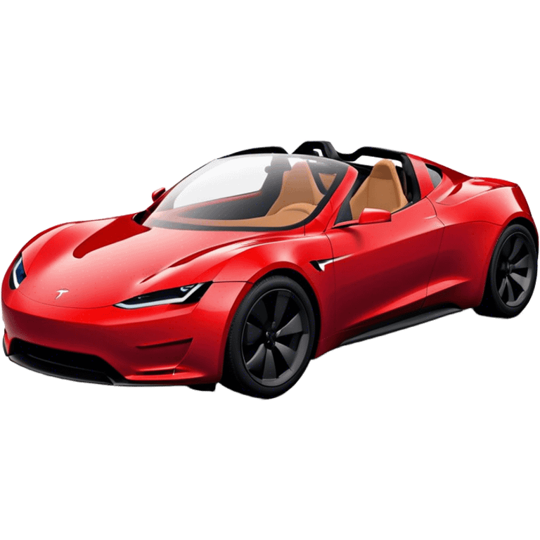 Tesla Roadster - Tesla (Model Year: 2020) (Iconic colour: Dark Red) emoji