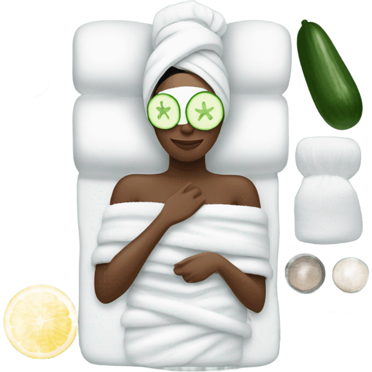 Spa day facial emoji