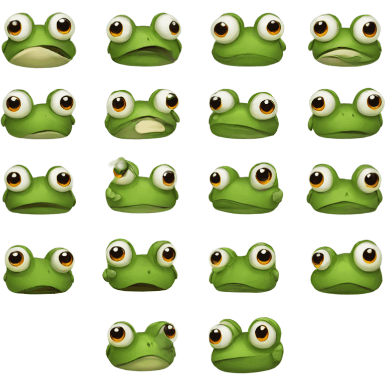 Frog in war emoji