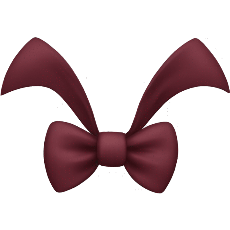 Maroon bow emoji