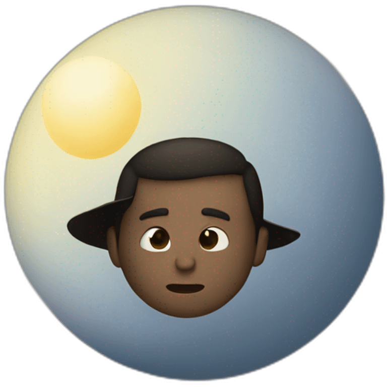 Hombre en la luna emoji