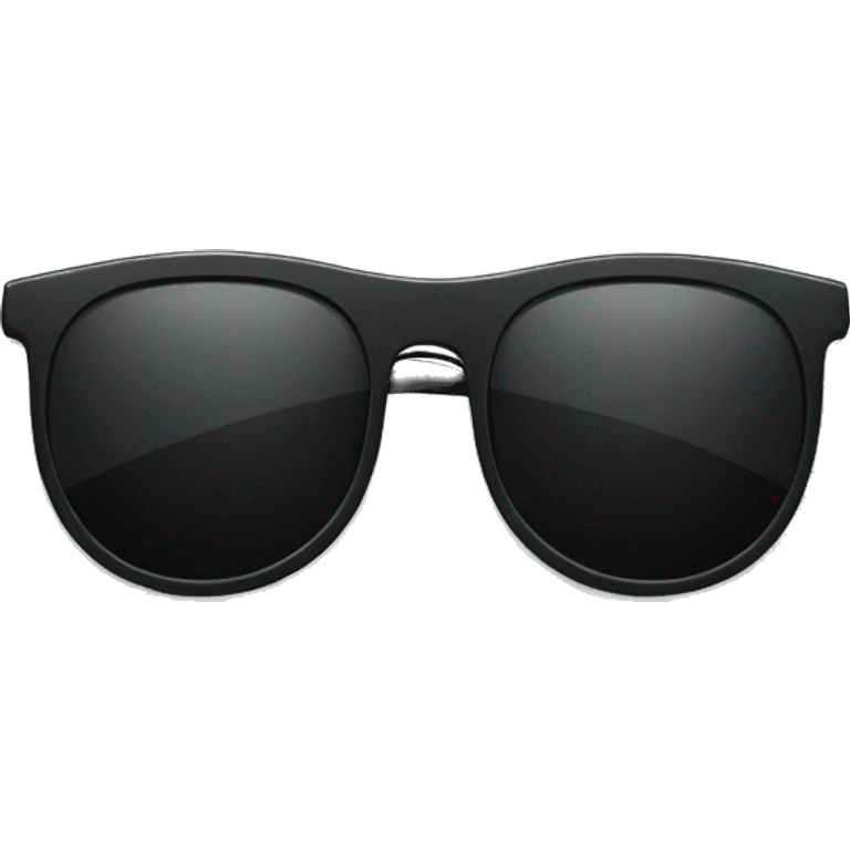 A pair of black sunglasses laying flat emoji