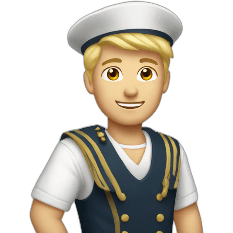 Blonde sailor guy emoji