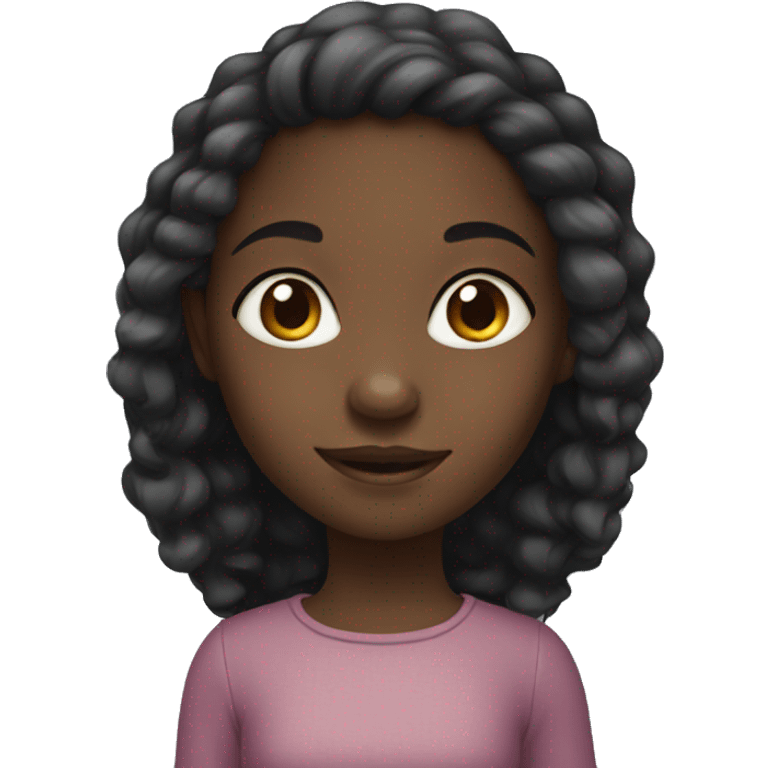 little black girl emoji